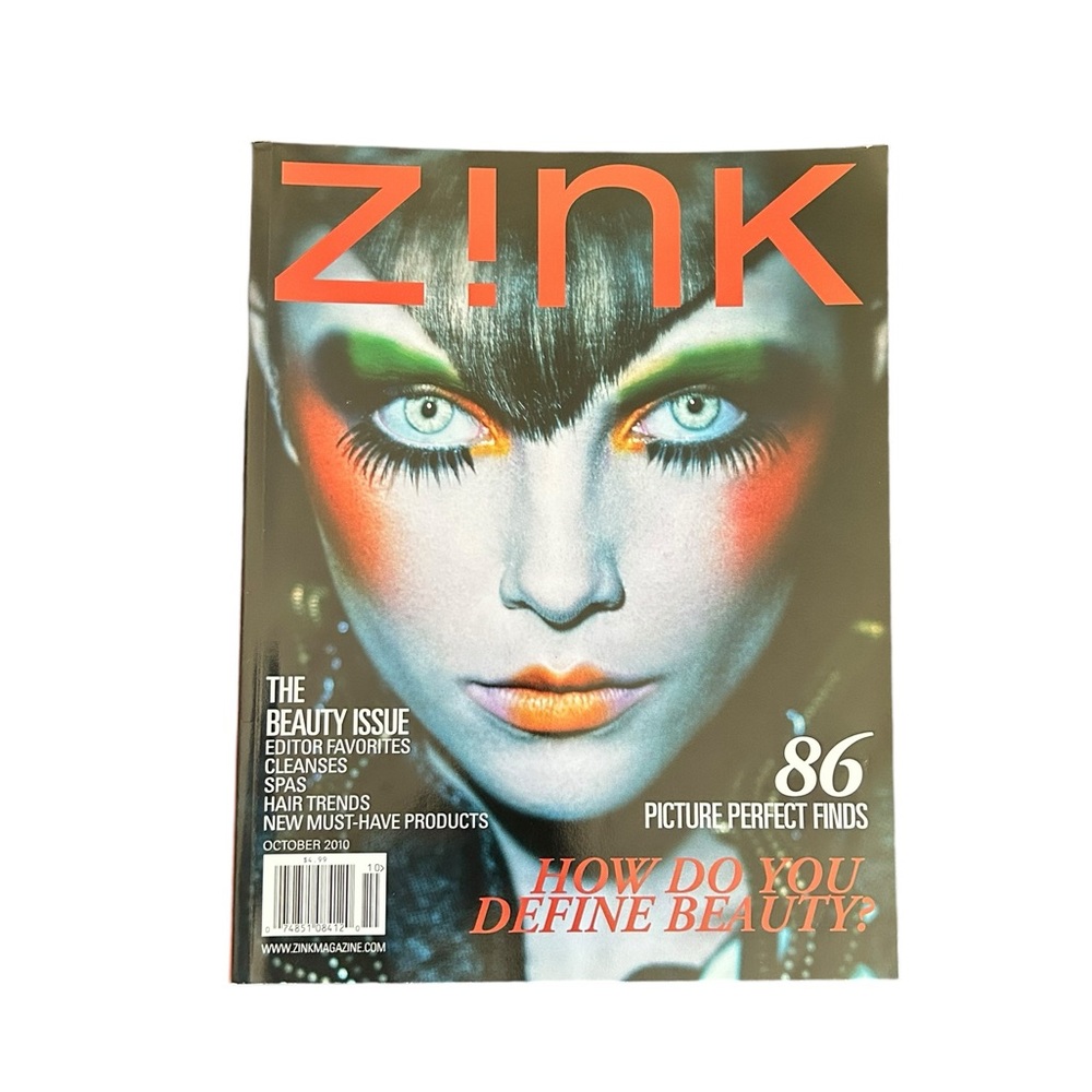 Zink Magazine October 2010 The Beauty Issue Indie Luxury Fashion Artsy Ephemera